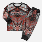 Aotearoa Iwi Rongowhakaata Personalised Christmas Pajama Set Maori Kowhaiwhai Pattern