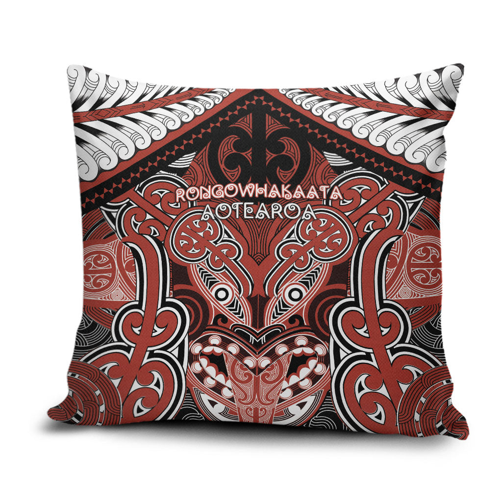 Aotearoa Iwi Rongowhakaata Pillow Cover Maori Kowhaiwhai Pattern