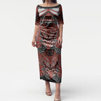 Aotearoa Iwi Rongowhakaata Personalised Puletasi Maori Kowhaiwhai Pattern