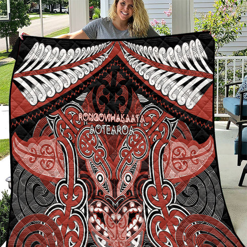 Aotearoa Iwi Rongowhakaata Quilt Maori Kowhaiwhai Pattern