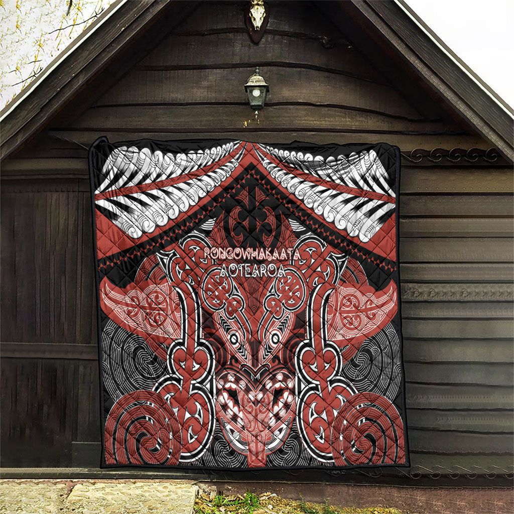 Aotearoa Iwi Rongowhakaata Quilt Maori Kowhaiwhai Pattern
