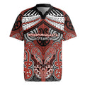 Aotearoa Iwi Rongowhakaata Personalised Rugby Jersey Maori Kowhaiwhai Pattern