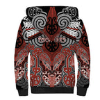 Aotearoa Iwi Rongowhakaata Personalised Sherpa Hoodie Maori Kowhaiwhai Pattern