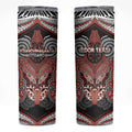 Aotearoa Iwi Rongowhakaata Personalised Skinny Tumbler Maori Kowhaiwhai Pattern