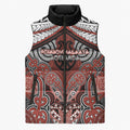 Aotearoa Iwi Rongowhakaata Personalised Sleeveless Puffer Jacket Maori Kowhaiwhai Pattern