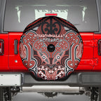 Aotearoa Iwi Rongowhakaata Spare Tire Cover Maori Kowhaiwhai Pattern