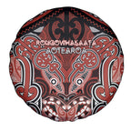 Aotearoa Iwi Rongowhakaata Spare Tire Cover Maori Kowhaiwhai Pattern