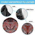 Aotearoa Iwi Rongowhakaata Spare Tire Cover Maori Kowhaiwhai Pattern