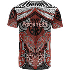 Aotearoa Iwi Rongowhakaata Personalised T Shirt Maori Kowhaiwhai Pattern