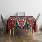 Aotearoa Iwi Rongowhakaata Tablecloth Maori Kowhaiwhai Pattern