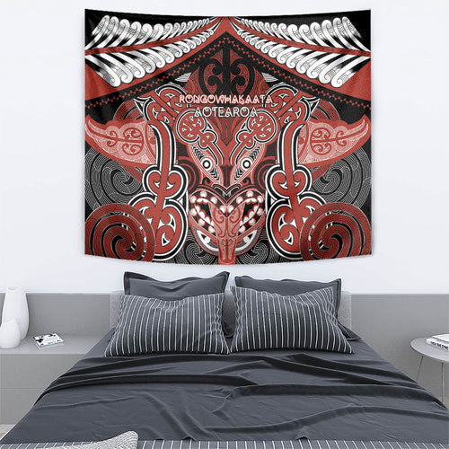 Aotearoa Iwi Rongowhakaata Tapestry Maori Kowhaiwhai Pattern