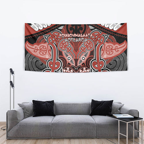 Aotearoa Iwi Rongowhakaata Tapestry Maori Kowhaiwhai Pattern