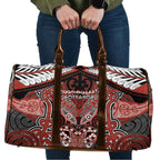 Aotearoa Iwi Rongowhakaata Travel Bag Maori Kowhaiwhai Pattern