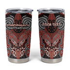 Aotearoa Iwi Rongowhakaata Personalised Tumbler Cup Maori Kowhaiwhai Pattern