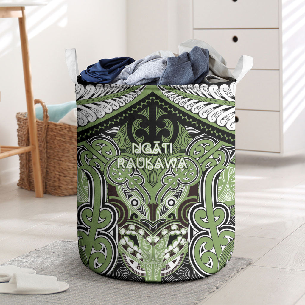 Aotearoa Iwi Ngati Raukawa Laundry Basket Maori Kowhaiwhai Pattern