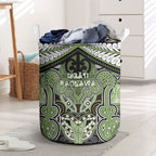 Aotearoa Iwi Ngati Raukawa Laundry Basket Maori Kowhaiwhai Pattern