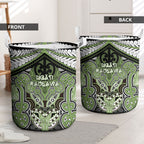 Aotearoa Iwi Ngati Raukawa Laundry Basket Maori Kowhaiwhai Pattern