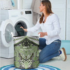Aotearoa Iwi Ngati Raukawa Laundry Basket Maori Kowhaiwhai Pattern