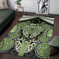 Aotearoa Iwi Ngati Raukawa Area Rug Maori Kowhaiwhai Pattern