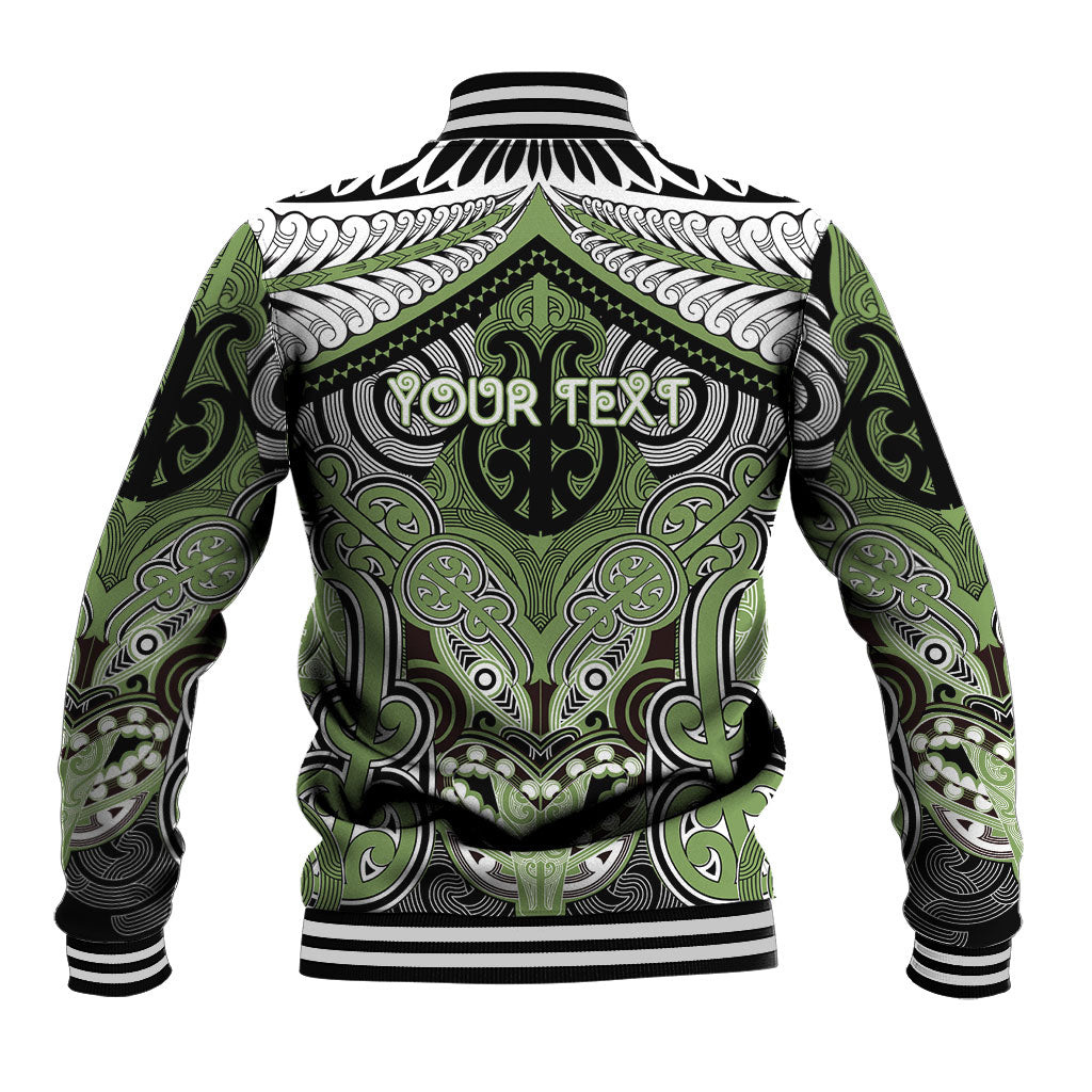 Aotearoa Iwi Ngati Raukawa Personalised Baseball Jacket Maori Kowhaiwhai Pattern