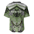 Aotearoa Iwi Ngati Raukawa Personalised Baseball Jersey Maori Kowhaiwhai Pattern