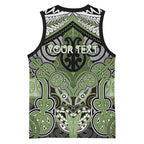Aotearoa Iwi Ngati Raukawa Personalised Basketball Jersey Maori Kowhaiwhai Pattern