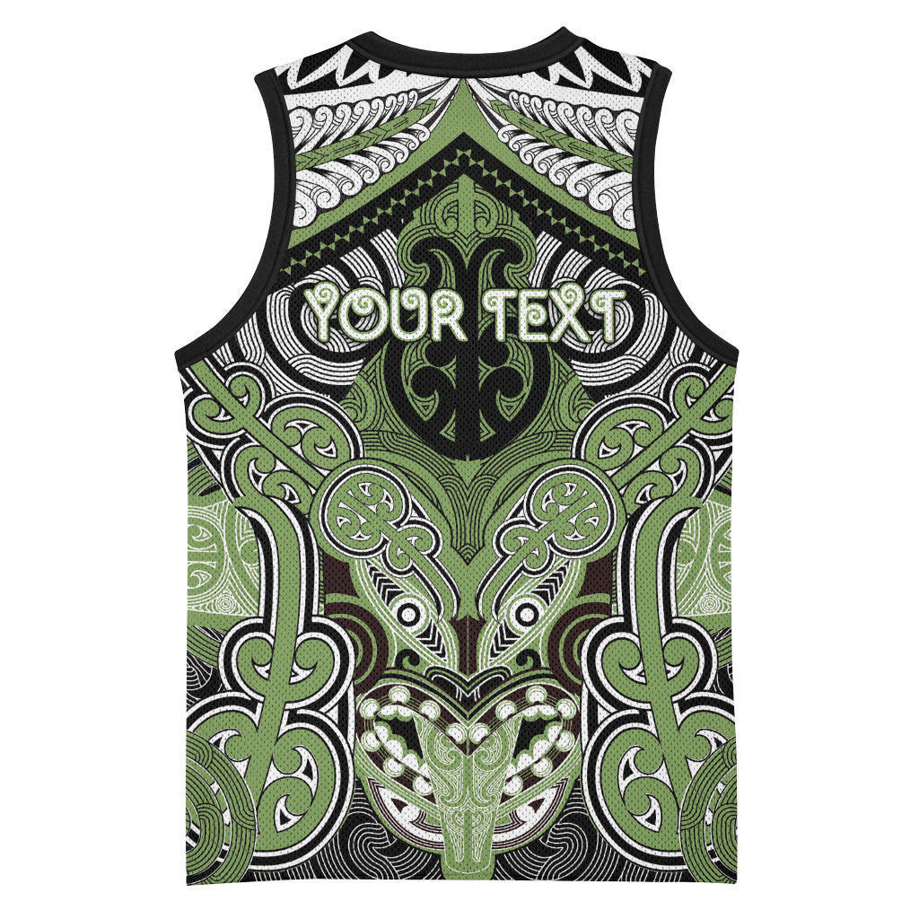Aotearoa Iwi Ngati Raukawa Personalised Basketball Jersey Maori Kowhaiwhai Pattern