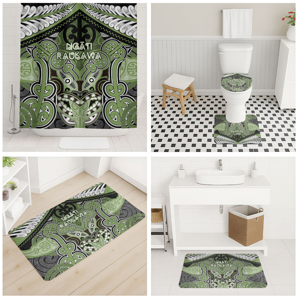 Aotearoa Iwi Ngati Raukawa Bathroom Set Maori Kowhaiwhai Pattern