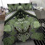 Aotearoa Iwi Ngati Raukawa Bedding Set Maori Kowhaiwhai Pattern
