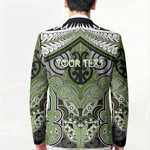 Aotearoa Iwi Ngati Raukawa Personalised Blazer Maori Kowhaiwhai Pattern