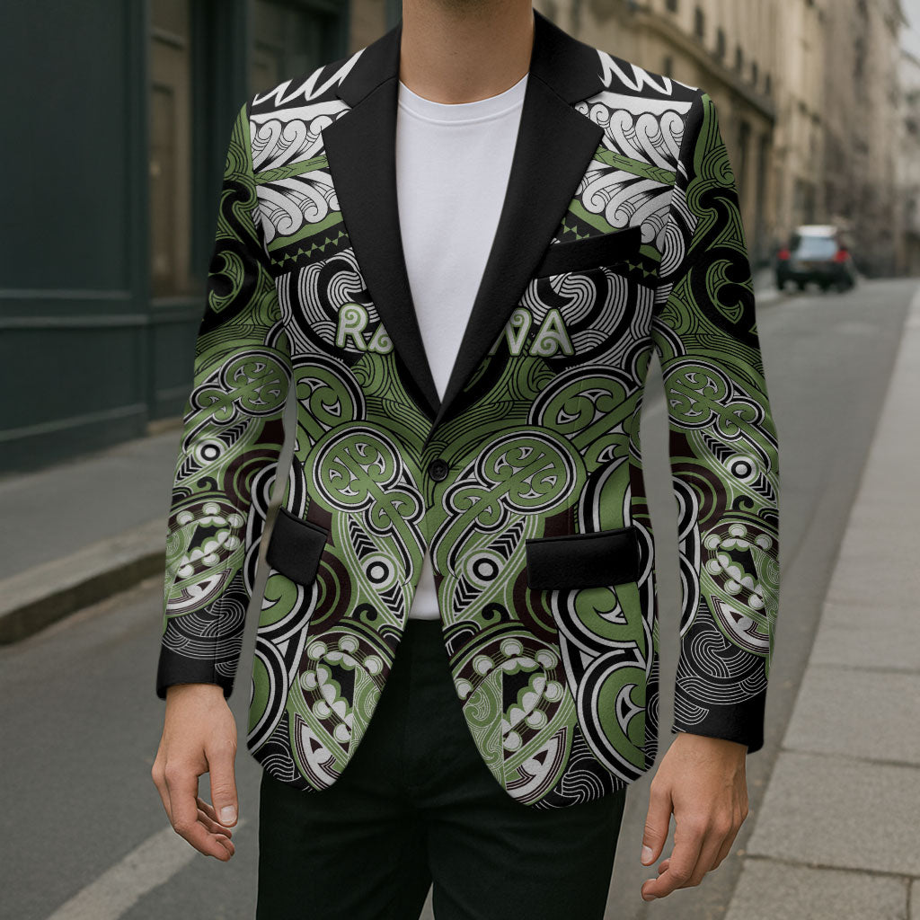 Aotearoa Iwi Ngati Raukawa Personalised Blazer Maori Kowhaiwhai Pattern