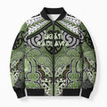 Aotearoa Iwi Ngati Raukawa Personalised Bomber Puffer Jacket Maori Kowhaiwhai Pattern