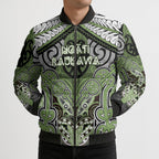 Aotearoa Iwi Ngati Raukawa Personalised Bomber Puffer Jacket Maori Kowhaiwhai Pattern