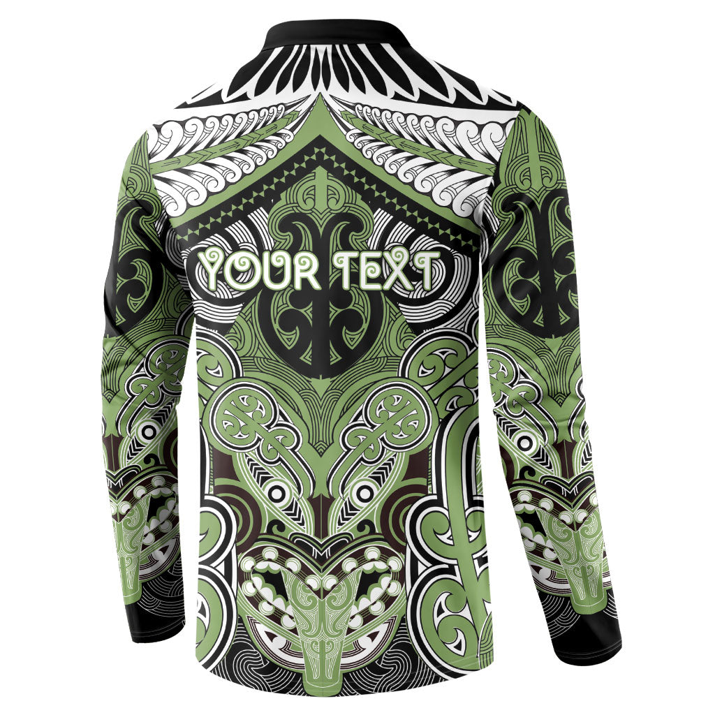 Aotearoa Iwi Ngati Raukawa Personalised Button Sweatshirt Maori Kowhaiwhai Pattern