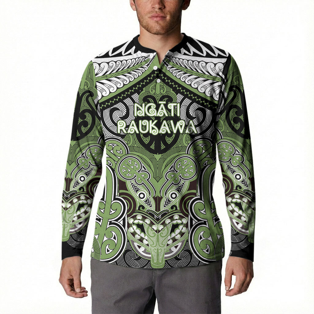 Aotearoa Iwi Ngati Raukawa Personalised Button Sweatshirt Maori Kowhaiwhai Pattern