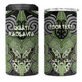Aotearoa Iwi Ngati Raukawa Personalised 4 in 1 Can Cooler Tumbler Maori Kowhaiwhai Pattern
