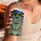 Aotearoa Iwi Ngati Raukawa Personalised 4 in 1 Can Cooler Tumbler Maori Kowhaiwhai Pattern