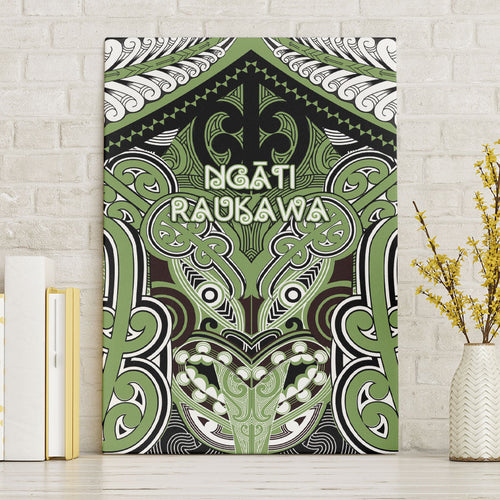 Aotearoa Iwi Ngati Raukawa Canvas Wall Art Maori Kowhaiwhai Pattern
