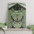 Aotearoa Iwi Ngati Raukawa Canvas Wall Art Maori Kowhaiwhai Pattern
