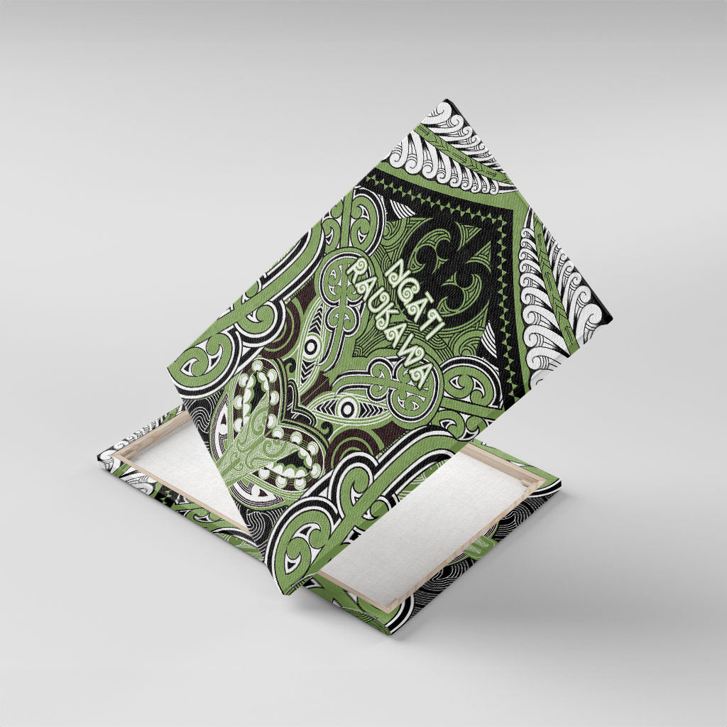 Aotearoa Iwi Ngati Raukawa Canvas Wall Art Maori Kowhaiwhai Pattern