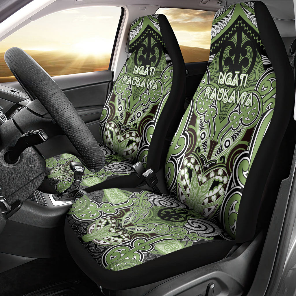 Aotearoa Iwi Ngati Raukawa Car Seat Cover Maori Kowhaiwhai Pattern