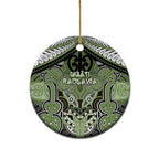 Aotearoa Iwi Ngati Raukawa Personalised Ceramic Ornament Maori Kowhaiwhai Pattern