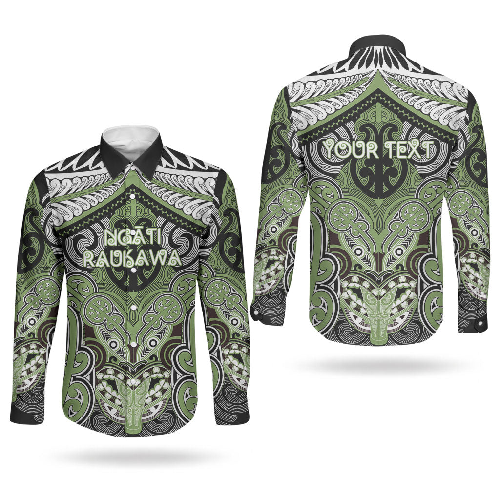 Aotearoa Iwi Ngati Raukawa Personalised Couples Matching Off Shoulder Short Dress and Long Sleeve Button Shirt Maori Kowhaiwhai Pattern