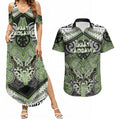 Aotearoa Iwi Ngati Raukawa Personalised Couples Matching Summer Maxi Dress and Hawaiian Shirt Maori Kowhaiwhai Pattern