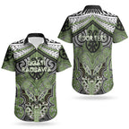 Aotearoa Iwi Ngati Raukawa Personalised Couples Matching Summer Maxi Dress and Hawaiian Shirt Maori Kowhaiwhai Pattern