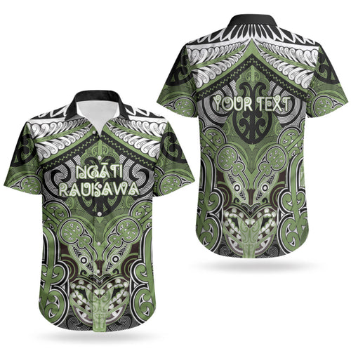 Aotearoa Iwi Ngati Raukawa Personalised Couples Matching Summer Maxi Dress and Hawaiian Shirt Maori Kowhaiwhai Pattern