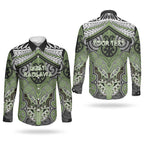 Aotearoa Iwi Ngati Raukawa Personalised Couples Matching Tank Maxi Dress and Long Sleeve Button Shirt Maori Kowhaiwhai Pattern