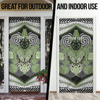 Aotearoa Iwi Ngati Raukawa Personalised Door Cover Maori Kowhaiwhai Pattern