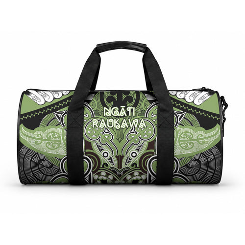 Aotearoa Iwi Ngati Raukawa Duffle Bag Maori Kowhaiwhai Pattern