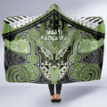 Aotearoa Iwi Ngati Raukawa Hooded Blanket Maori Kowhaiwhai Pattern